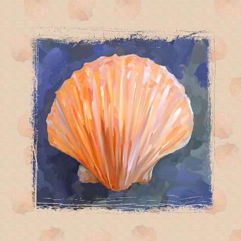 Seashell Painting, Painted Shells, Seashell Art, Beach Painting, Shell Art, Painting Class, Beach Art, Painting Projects, Painting Inspiration