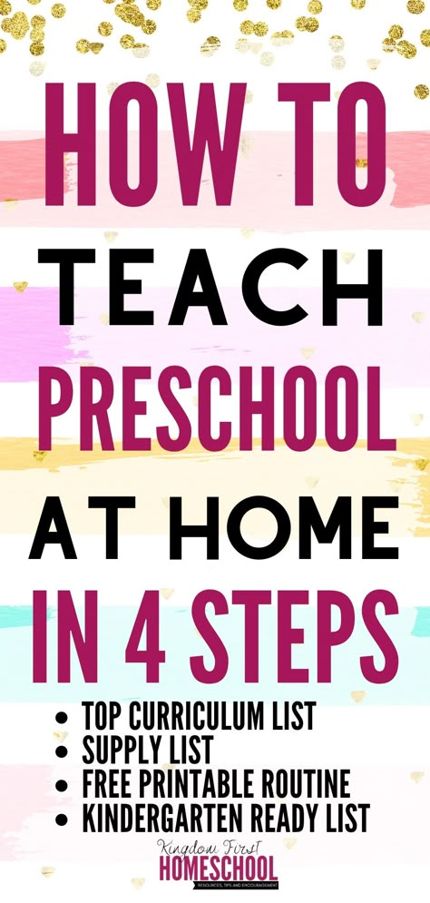 Preschool Curriculum Free, Preschool Routine, Preschool Supplies, Preschool Prep, Homeschool Preschool Curriculum, Preschool Schedule, Teach Preschool, Homeschool Preschool Activities, Preschool Planning