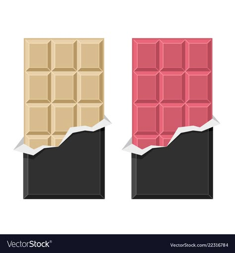 Chocolate Bar Template, Chocolate Illustration, Chocolate Bar Illustration, Chocolate Template, Chocolate Drawing, Cafe Posters, Bar Image, White Chocolate Bar, Food Cartoon