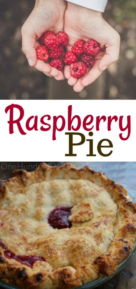 Pretzel Hot Dogs, Fresh Raspberry Pie, Fresh Raspberry Recipes, Raspberry Pie Recipe, Raspberry Pie Filling, Raspberry Desserts, Raspberry Pie, Raspberry Recipes, Berries Recipes