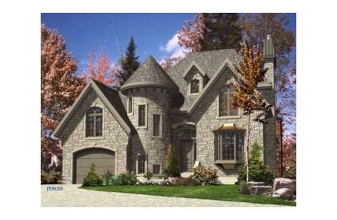 LOVE THE TURRET! Castle House Plans, Victorian House Plan, Victorian House Plans, Victorian Style House, Luxury Plan, European Style Homes, European House Plan, European House, Castle House