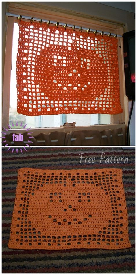 Halloween Filet Crochet Pumpkin Mat Doily Free Crochet Pattern Filet Spider Crochet Stitch, Halloween Crochet Decor, Pumpkin Doily, Filet Crochet Patterns, Chirstmas Decor, Crochet Filet, Fall Crochet Patterns, Fall Crochet, Filet Crochet Charts