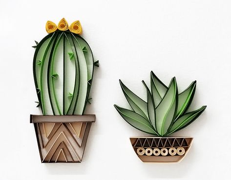 Quilling Cactus on Behance Paper Quilling Succulents, Simple Quilling, Quilling Patterns Tutorials, Plant Artwork, Diy Quilling Crafts, Art Maker, Arte Quilling, Paper Quilling For Beginners, Paper Crafts Magazine