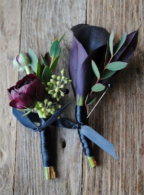 Indigo blue Boutonnieres Gothic Boutonniere, Dark And Moody Wedding Boutonniere, Gothic Wedding Boutonniere, Anemone Groom Boutonniere, Purple And Green Boutonniere, Dark Floral Boutonniere, November Wedding Flowers, Ranunculus Boutonniere, Blue Boutonniere