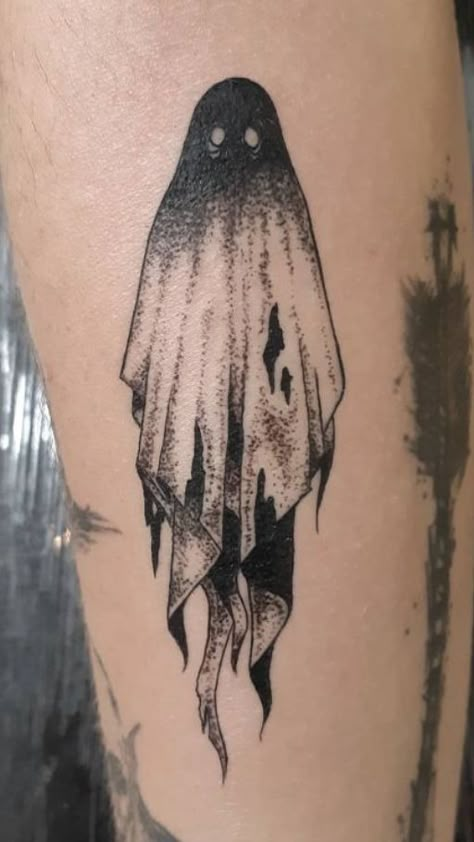 Dive into the dark and artistic world: Goth tattoo ideas. Explore the mystique and creativity of ink that embraces the gothic spirit. Ghost Tattoo Ideas, Ghost Tattoos, Gotik Tattoo, Shadow Tattoo, Dark Tattoos, Halloween Flash, Goth Tattoo, Ghost Tattoo, Scary Tattoos