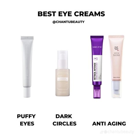 Korean Skincare Dark Circles, Skincare Dark Circles, Korean Skin Care Secrets, Haut Routine, Anti Aging Skincare Routine, Skin Advice, Skin Care Routine Order, Eye Creams, Facial Skin Care Routine