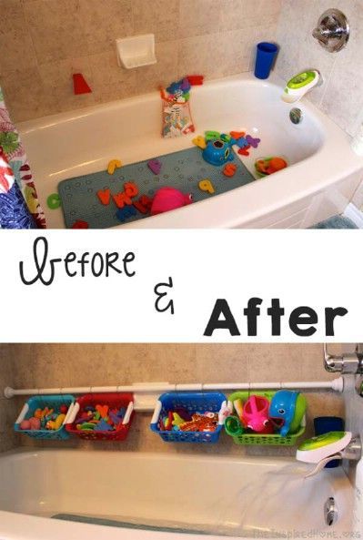 Bath toy organization Baby Bathroom Storage, Toy Storing Ideas, Boy And Girl Bathroom Ideas For Kids, Outside Toy Storage Ideas, Tub Toy Storage Ideas, Simple Toy Storage, Bath Tub Toy Storage Ideas, Bath Tub Organization Ideas, Toddler Bathroom Ideas Boys