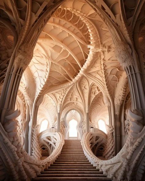 Ancient Futurism, Strange Architecture, Futurism Architecture, Artistic Architecture, Architecture Blueprints, Cathedral Architecture, Stone Architecture, Art Nouveau Architecture, Baroque Architecture