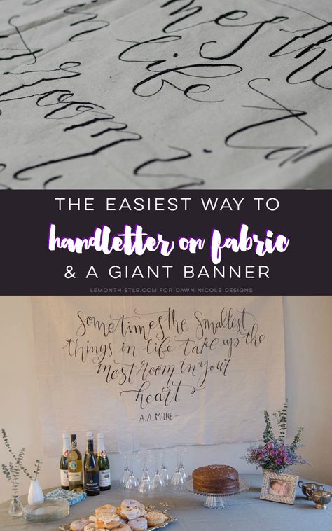 A Giant DIY Wallhanging (the best way to letter on fabric!) Drop Cloth Projects, Canvas Drop Cloths, Canvas Background, Canvas Letters, Canvas Banner, Diy Event, Christmas Fonts, Wall Hanging Diy, Drop Cloth