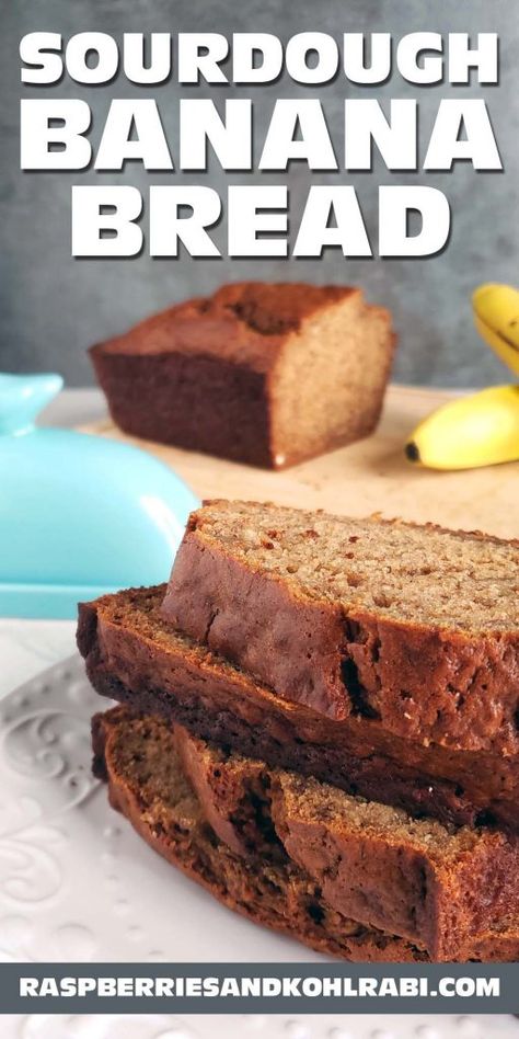 Sourdough discard banana bread is a great way to use up excess sourdough discard and overly-ripe bananas. It is delicious, moist, and simple to make. Bread With Sourdough Discard, Sourdough Discard Banana Bread, Discard Banana Bread, Sourdough Discard Banana, Sourdough Banana Bread, Sourdough Banana, Discard Recipe, Sourdough Starter Discard Recipe, Starter Recipe