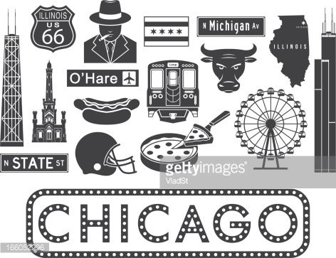 Chicago Train Tattoo, Chicago Symbols, Cultural Mapping, Chicago Tattoo Ideas, Chicago Graphic Design, Willis Tower Chicago, Chicago Souvenirs, Dark River, Chicago Theater