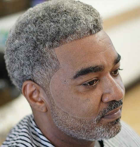 Men’s Grey Hair Styles Short, Men’s Haircut Salt And Pepper, Grey Hair Black Man, Black Man Gray Beard, Black Barber Haircuts, Grey Hair Beard, Salt And Pepper Beard, Bad Beards, Faded Beard Styles