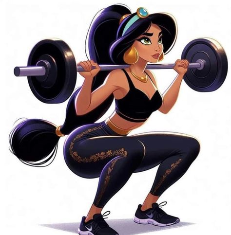 Diy Workout Tank, Goth Disney, Fitness Icon, Gym Art, Body Weight Leg Workout, Fitness Art, Gym Quote, Muscle Training, Princess Jasmine