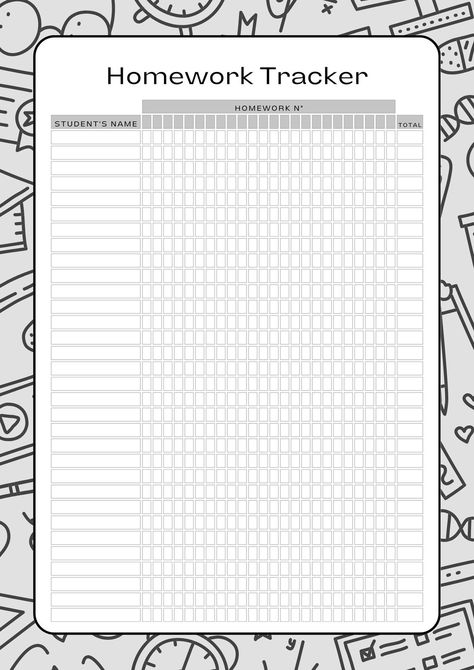 Teacher Planner for 2024 in Black & White School Doodle Style - Templates by Canva School Doodle, Teacher Planner Templates, Homework Tracker, Teacher Planning, Teacher Lesson Plans, Doodle Style, Paper Stuff, Teacher Planner, Workout Schedule