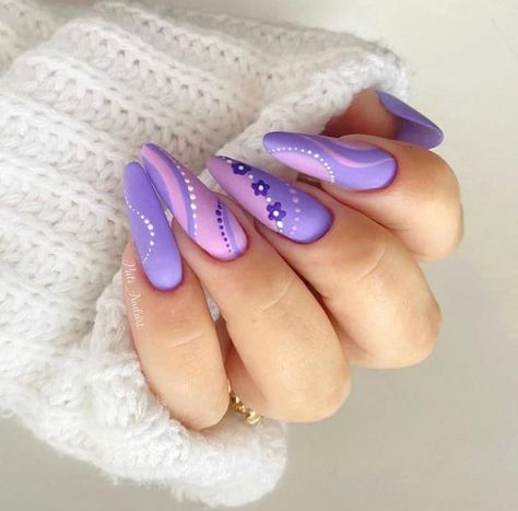 20+ Fun Purple Nails Ideas To Try Out Right Away - Emerlyn Closet Bright Purple Acrylic Nails, Bright Purple Nails, Fun Purple Nails, Purple Nails Ideas, Types Of Personalities, Lilac Nails Design, Purple Nail Art Designs, Light Purple Nails, Chic Manicure