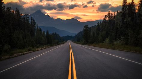 Download wallpaper 1366x768 road, asphalt, marking, mountains, trees, turn, jasper, canada tablet, laptop hd background Route 66 Wallpaper, Wallpaper Bagus, 555 Wallpaper, 1366x768 Wallpaper, 1366x768 Wallpaper Hd, Desktop Background Images, Nature Background Images, Mountain Wallpaper, New Background Images