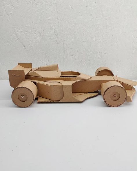 F1 car model made out of cardboard Car Template, Cardboard Car, Solid Works, Paper Car, F1 Car, Birthday Gifts For Boyfriend Diy, Model Cars Kits, Boyfriend Diy, A Level Art