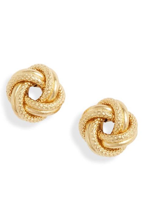 Soft Classic Style, 2022 Jewelry, Stud Fashion, Bag Clothes, Knot Stud Earrings, Knot Studs, Knot Earrings, Gold Earrings Designs, Soft Classic