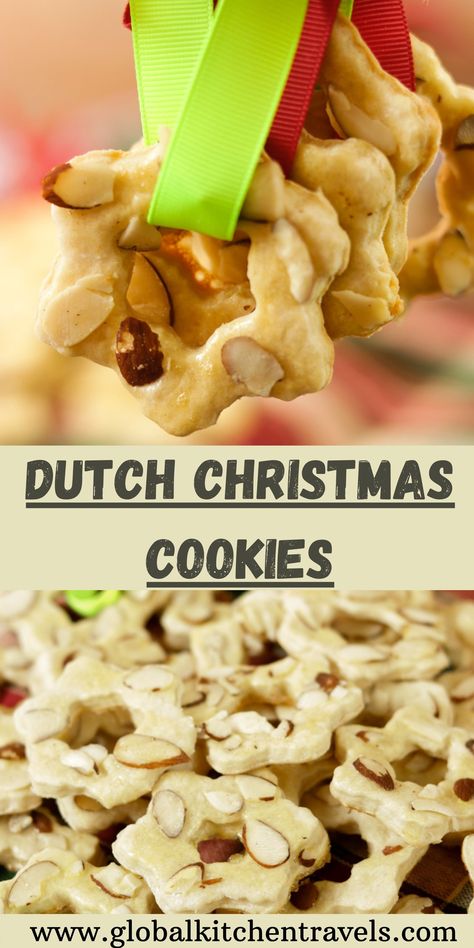 Dutch Christmas Cookies, Edible Ornaments, Traditional Dutch Recipes, Dutch Christmas, Edible Holiday Gifts, Scandinavian Food, Dutch Recipes, Drop Cookies, Global Recipes