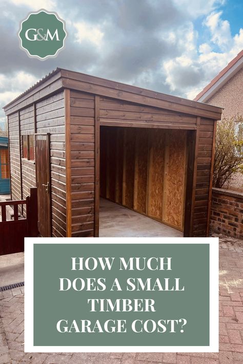 Expect a small timber garage to cost anywhere between £7k and £10k including your concrete base. I know what you're think WOAH - for a big shed! However not all as it seems... If you want a timber garage that lasts a lifetime, is better spec and MUCH better looking than your standard concrete garage - read on to learn more... Big Shed, Freestanding Garage, Garage Workshop Layout, Big Sheds, Timber Garage, Concrete Garage, Workshop Layout, Small Garage, Timber Buildings