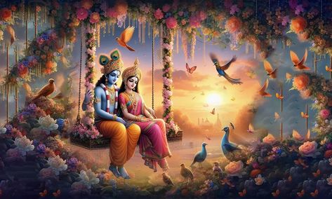 Radha Krishna Landscape Images, Lord Krishna Pc Wallpaper 1920x1080 Full Hd, Krishna Images Landscape, Radha Krishna Landscape Painting, Radha Krishna Wallpaper Landscape, Radha Krishna Landscape, Krishna Landscape Wallpaper, Krishna Background Hd, Radha Krishna Background