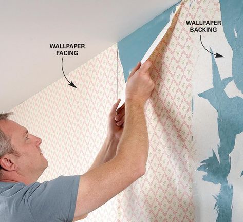 How to Remove Wallpaper - The Best Way (w/ Steps) (DIY) Taking Off Wallpaper, How To Remove Wallpaper, Removing Old Wallpaper, Remove Wallpaper, Stripped Wallpaper, Plasterboard Wall, Wallpaper Project, Family Handyman, Plaster Walls