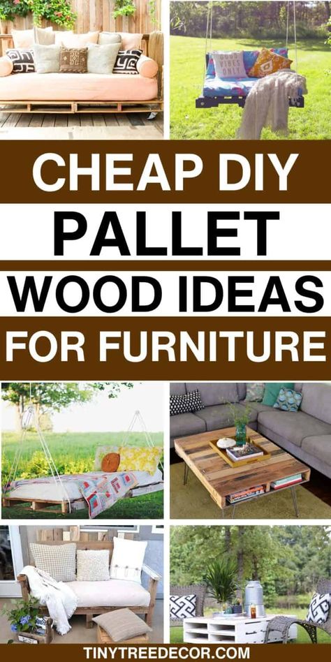 Cheap DIY Pallet Furniture Ideas (indoor and outdoor!) Pallet Accent Wall, Pallet Furniture Ideas, Pallet Table Diy, Diy Wood Pallet Projects, Kids Picnic Table, Backyard Seating Area, Pallet Projects Furniture, Pallet Ideas Easy, Funky Junk Interiors