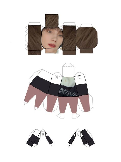 Txt Papercraft, Kpop Papercraft, Paper Doll Craft, What Is My Life, Kids Zoo, Paper Toys Template, Paper Doll Template, Paper Craft Diy Projects, Easy Drawings Sketches