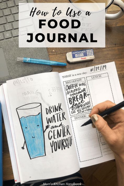 Food Journal Ideas Diy, Diy Food Journal, Food Diary Ideas, Food Sensitivity Journal, Food Journal Ideas, Nutrition Journal, Food Journaling, Food Journals, Cooking Journal