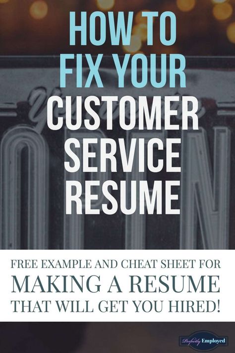 How to fix your customer service resume Customer Service Resume Examples, Customer Service Resume, Business Analyst Resume, Administrative Assistant Resume, Free Resume Examples, Basic Resume, Cv Template Word, Good Resume Examples, Cv Examples