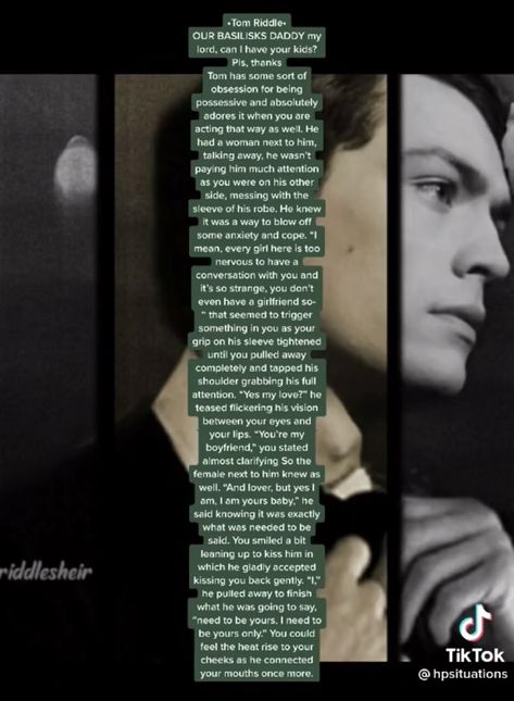 How Tom Riddle Would React, Tom Riddle Headcanon, Tom Riddle Imagine, Mattheo Riddle Imagines, Biker Couples, Salazar Slytherin, Young Tom Riddle, Slytherin Gang, Love Stories To Read