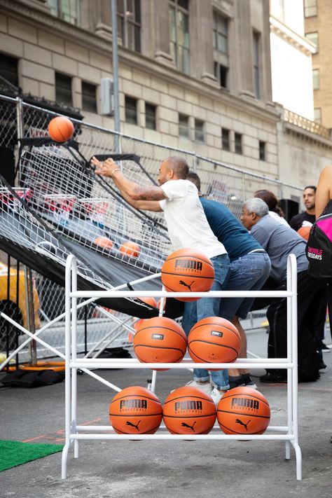 Basketball Experiential Marketing, Basketball Activation, Basketball Event, Basketball Branding, Basketball Store, Dinner Table Centerpieces, Icons Party, Basketball Shooting, Behr Colors