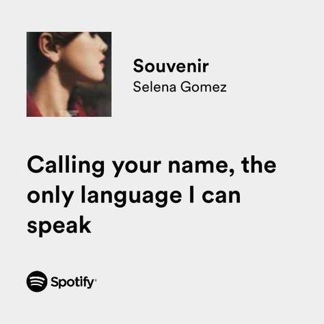 It's almost Spotify wrapped up season; which sophisticated personalities are you? #wonderism #bewonderfull #SpotifyWrapped #Spotify #SpotifyPlaylist #lyrics #songlyrics #songlyricquotes #lanadelreylyrics Souvenir Selena Gomez Lyrics, Selena Gomez Spotify Lyrics, Souvenir Selena Gomez, Selena Gomez Souvenir, Selena Gomez Aesthetic Lyrics, Selena Gomez Spotify, Selena Gomez Quotes, Selena Gomez Lyrics, Kill Em With Kindness