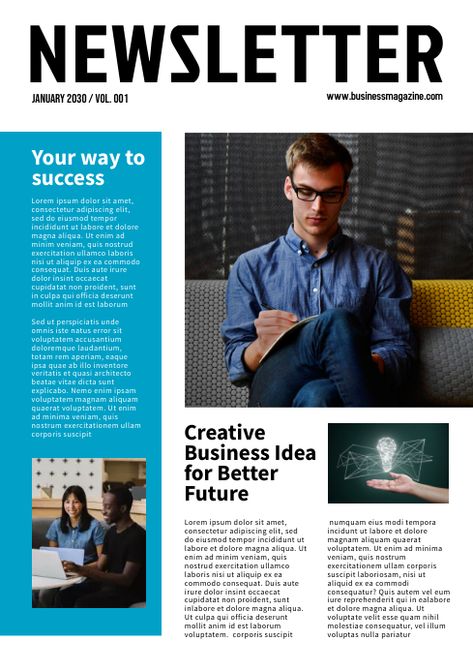 Front Cover Magazine, Newsletter Content Ideas, Newsletter Design Print, Newsletter Design Layout, Newsletter Sample, Newsletter Design Inspiration, Newsletter Design Templates, Newsletter Inspiration, Trifold Brochure Design