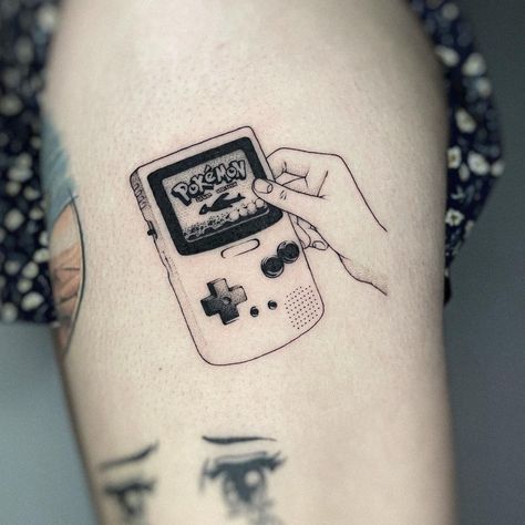 𝕱𝖎𝖒𝖒 on Instagram: “Gameboy color - Pokémon Silver ❤️ . Swipe for close up ⬆️ . . . . #tattoo #tattoos #tattooflash #traditionalflash #traditionaltattoos…” Beatles Inspired Tattoos, Pikachu Tattoo, Silver Tattoo, Her Tattoo, One Tattoo, Tattoo Apprenticeship, Gameboy Color, Pokemon Tattoo, Up Tattoo