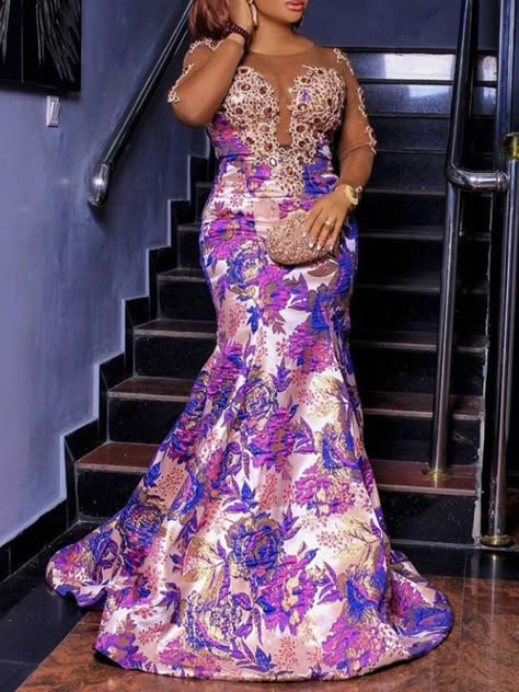 Ankara Long Gown Styles, African Lace Styles, African Dresses For Kids, Styles Dress, African Lace Dresses, Nigerian Lace, Aso Ebi Styles, Lace Styles, Africa Fashion