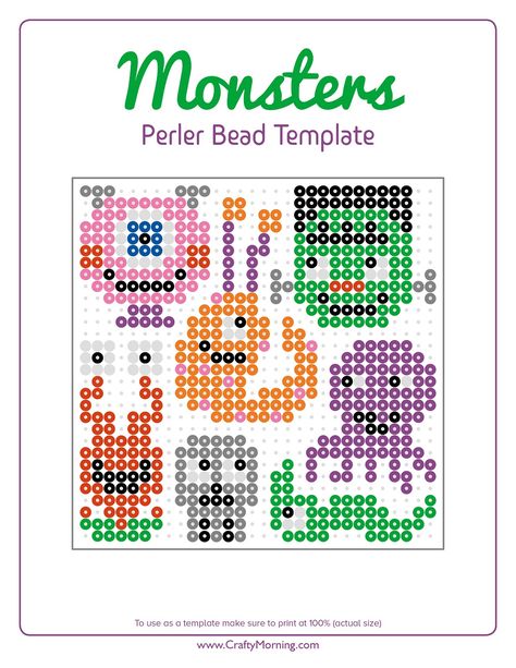 Mini Perler Bead Patterns Halloween, Frankenstein Perler Beads, Monster Perler Bead Patterns, Halloween Decorations Perler Beads, Jackolantern Perler Beads, Monster Perler Beads, Pixel Beads, Fuse Bead Patterns, Beaded Bookmarks