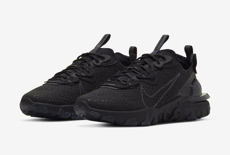 Nike React Vision Black Anthracite CD4373-004 Release Date Shoe Reference, Nike Airmax 95, Yeezy 750, Nike X Travis Scott, Nike React Vision, Nike Airforce 1, Converse Run Star, Adidas Spezial, Nike Dunk High