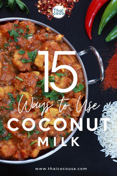 Discover the enchanting versatility of coconut milk with these 15 creative ways to infuse richness into your dishes. From velvety curries to creamy desserts, explore the myriad ways coconut milk can transform your recipes into culinary masterpieces. Unlock the secret to adding depth, flavor, and a touch of tropical delight to your meals. Fresh Coconut Milk Recipes, Coconut Milk Recipes Videos, Dinner Ideas With Coconut Milk, Recipes For Coconut Milk, Things To Make With Coconut Milk, What To Make With Coconut Milk, Canned Coconut Milk Recipes, Recipes With Coconut Milk, Recipes Using Coconut Milk