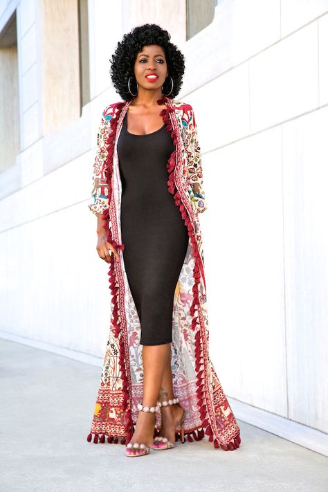 Dress With Kimono, Style Pantry, Bodycon Casual, Mode Kimono, Wrap Maxi Dress, Dress Midi, Kimono Jacket, Maxi Wrap Dress, Shirtdress