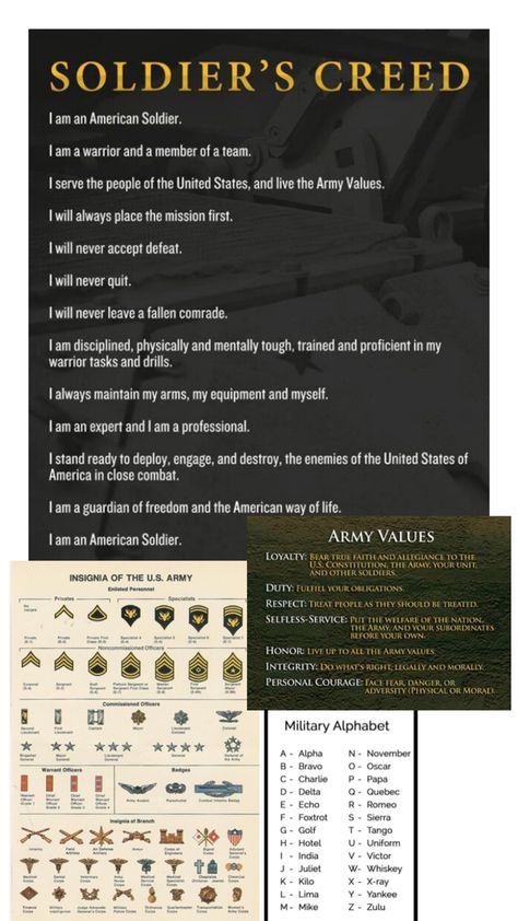 Army Creed, Soldiers Creed, Army Values, I Am A Warrior, American Soldiers, United States Army, Us Army, A Team, Soldier