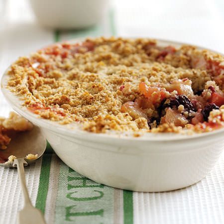 Apple & Blackberry Crumble made with Trex Plum Crisp, Mixed Berry Crisp, Berry Crisp Recipe, Crumble Recipes, Cherry Crumble, Blackberry Crumble, Berry Crisp, Bigger Bolder Baking, Rhubarb Crisp