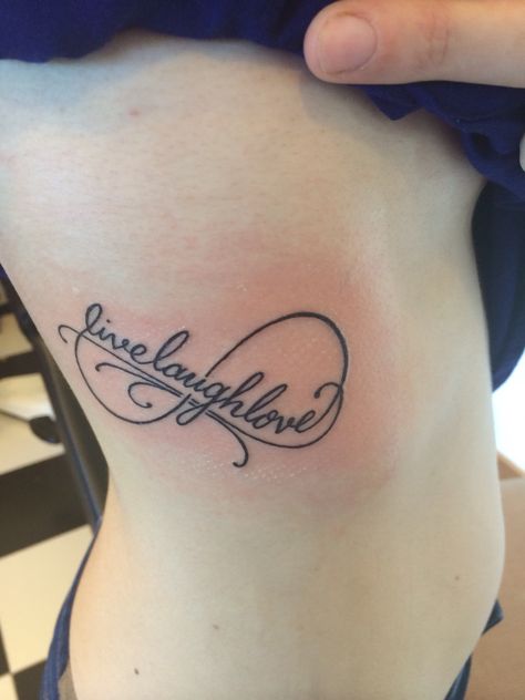 Live ~ laugh ~ love Live Love Laugh Tattoo, Laugh Tattoo, Faith Hope Love Tattoo, Infinity Tattoos, Live Love Laugh, Faith Hope Love, Love Tattoos, Live Laugh Love, Faith Hope