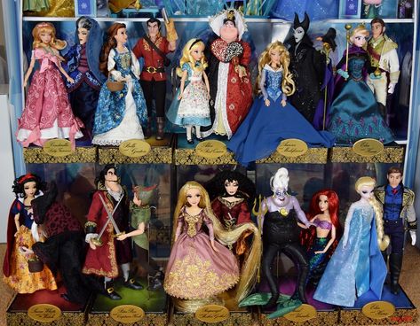 DFDC Heroes and Villains Complete Collection - Deboxed and… | Flickr Disney Collector Dolls, Elsa And Hans, Disney Barbie Dolls, Mother Gothel, King Triton, Disney Animators Collection, Disney Animators, Disney Doll, Disney Princess Dolls