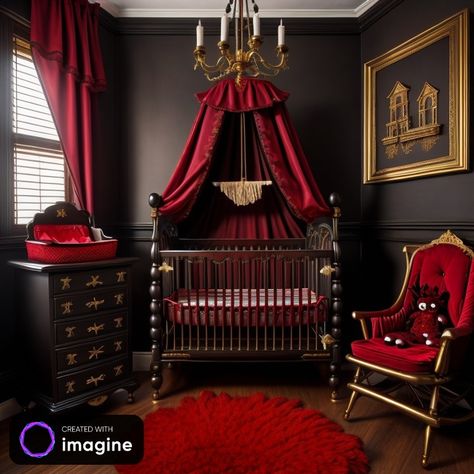 Gothic Victorian House, Dark Nursery, Victorian Nursery, Goth Baby, Nursery Room Inspiration, House Property, Gothic Victorian, Nursery Baby Room, Victorian House