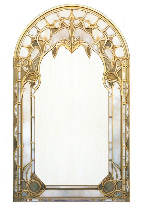 Minimal arch art nouveau architecture gold white background. | premium image by rawpixel.com / Adjima Art Nouveau Frame, Arch Art, Nouveau Architecture, Arch Architecture, Hanging Vines, Art Nouveau Architecture, August Wedding, Heart Art, Glass Design