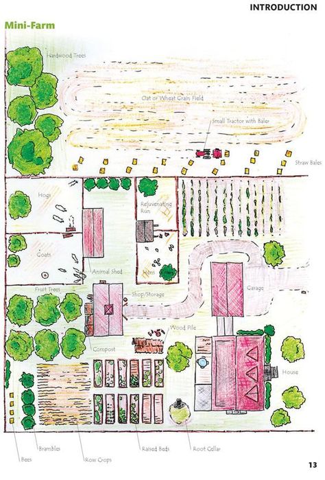 28 Farm Layout Design Ideas to Inspire Your Homestead Dream Plan Potager Permaculture, Farm Layout Design, Layout Design Ideas, Homestead Layout, Homesteading Diy, Farm Plans, Homestead Farm, Farm Layout, Permaculture Design