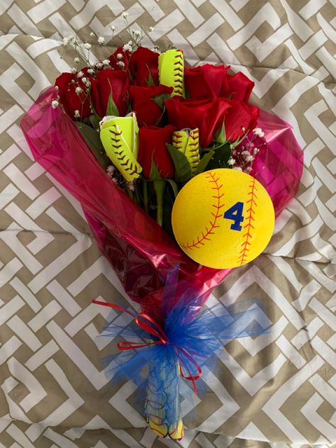 Softball Roses, Roses Bouquet, Senior Night, Rose Bouquet, Softball, Diy Gifts, Roses, I Hope, Gifts