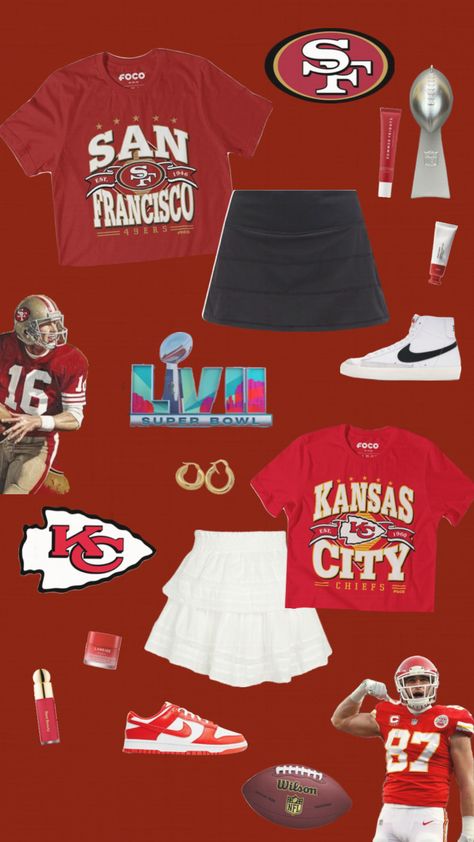 #superbowl#football#superbowl58#taylorswift#49ers#cheifs who are you routing for ? Superbowl Outfit, Super Bowl Outfit, Super Bowl, Autumn Summer, Outfit Ideas, Cute Outfits, Football, American Football