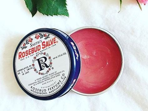 Smith's Rosebud Salve Smiths Rosebud Salve, Ponds Cold Cream, Carmex Lip Balm, Rosebud Salve, Deep Clean Skin, Daily Facial Cleanser, Healing Ointment, Cold Cream, Skincare Aesthetic